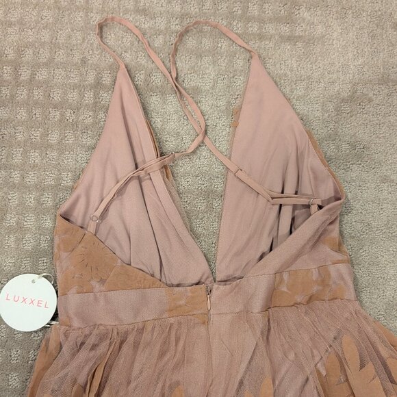 Vici x Luxxel Floral Pink Mauve Gown - Women's sz S - Picture 8 of 10